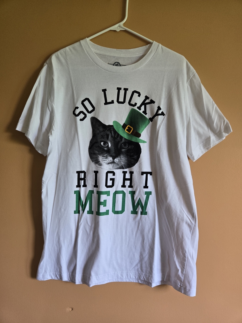 So Lucky Right Meow Cat Graphic Tee